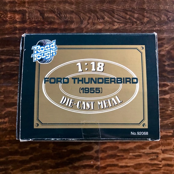 Road Tough 1:18 Collection Die-Cast Metal 1955 Red Ford Thunderbird - NIB - Picture 6 of 9